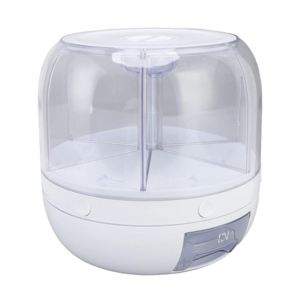 6-Grid 360° Grains Dispenser Rotating Rice Dispenser Storage Container 13lbs - Picture 9 of 9